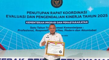 Raih Predikat WBK, Bapas Palangka Raya Siap Jadi Agen Perubahan Reformasi Birokrasi